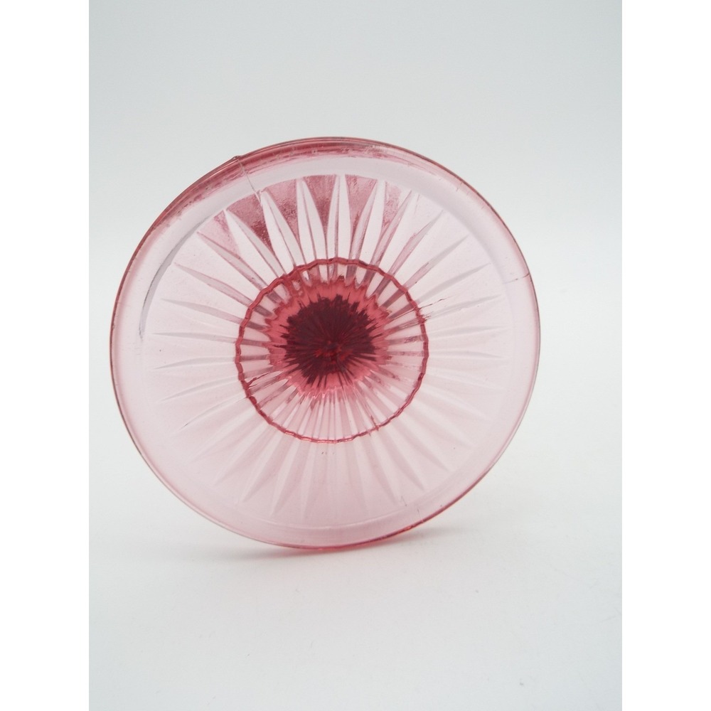#55 - Viking Dalzell Pink Vase 10" Ruffled Rim Diamond Pattern Hand Made USA - Picture 5 of 8
